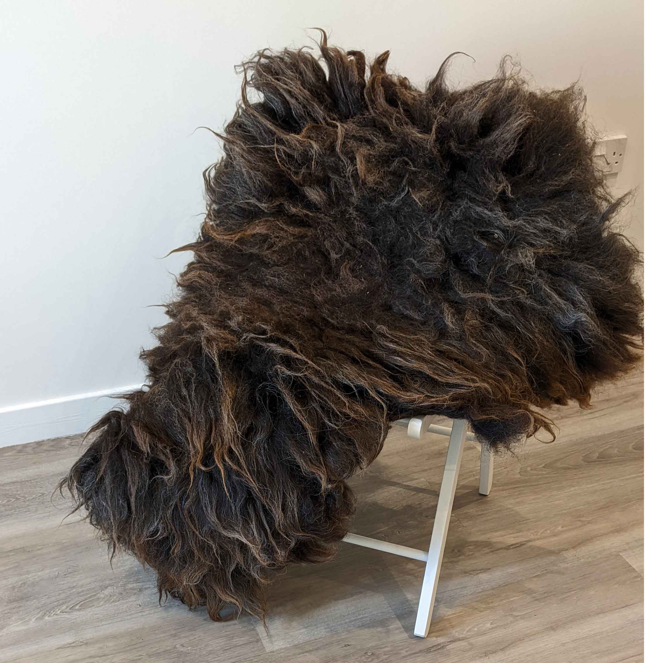 Sheep Unique – wholesale Matta – Svart filtad matta - Vegetarisk fårskinn - 100% fårull0