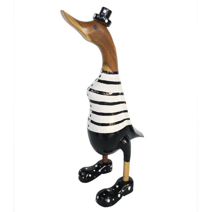 Duck Stripes and Spots Bamboo Root 36cm for wholesale by Shared Earth