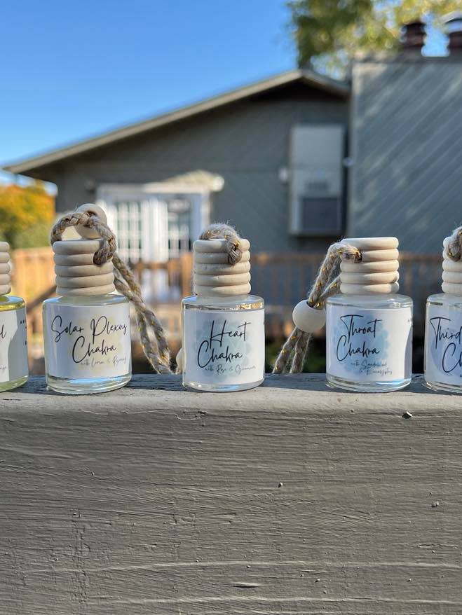 8 ml All Natural Car Diffusers (Chakra Scents) for wholesale by Soul Glow Creations