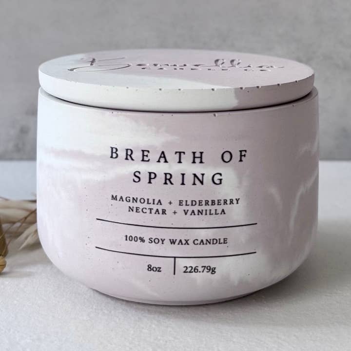 Souffle de Printemps - "Pardonné" (8oz) pour la vente par Boswellia Candle Co.