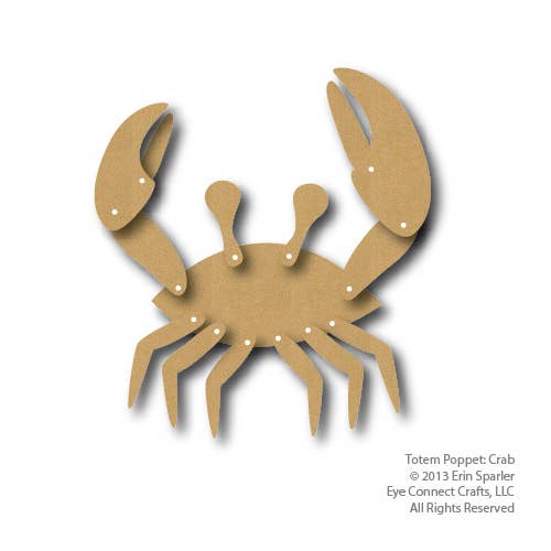 EyeConnect Crafts - Vendita all'ingrosso Kit per lavoretti fai da te - Granchio totem