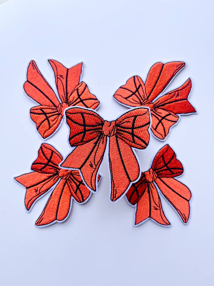 Basketball Bow Hat Patch for wholesale by Modern Kane