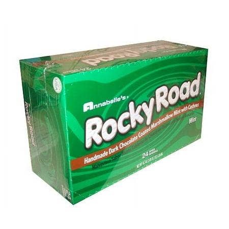 Annabelle Rocky Road Mint Dark Bar 24 Count 1.65 Ounce Bars for wholesale by Long Island Candy Factory