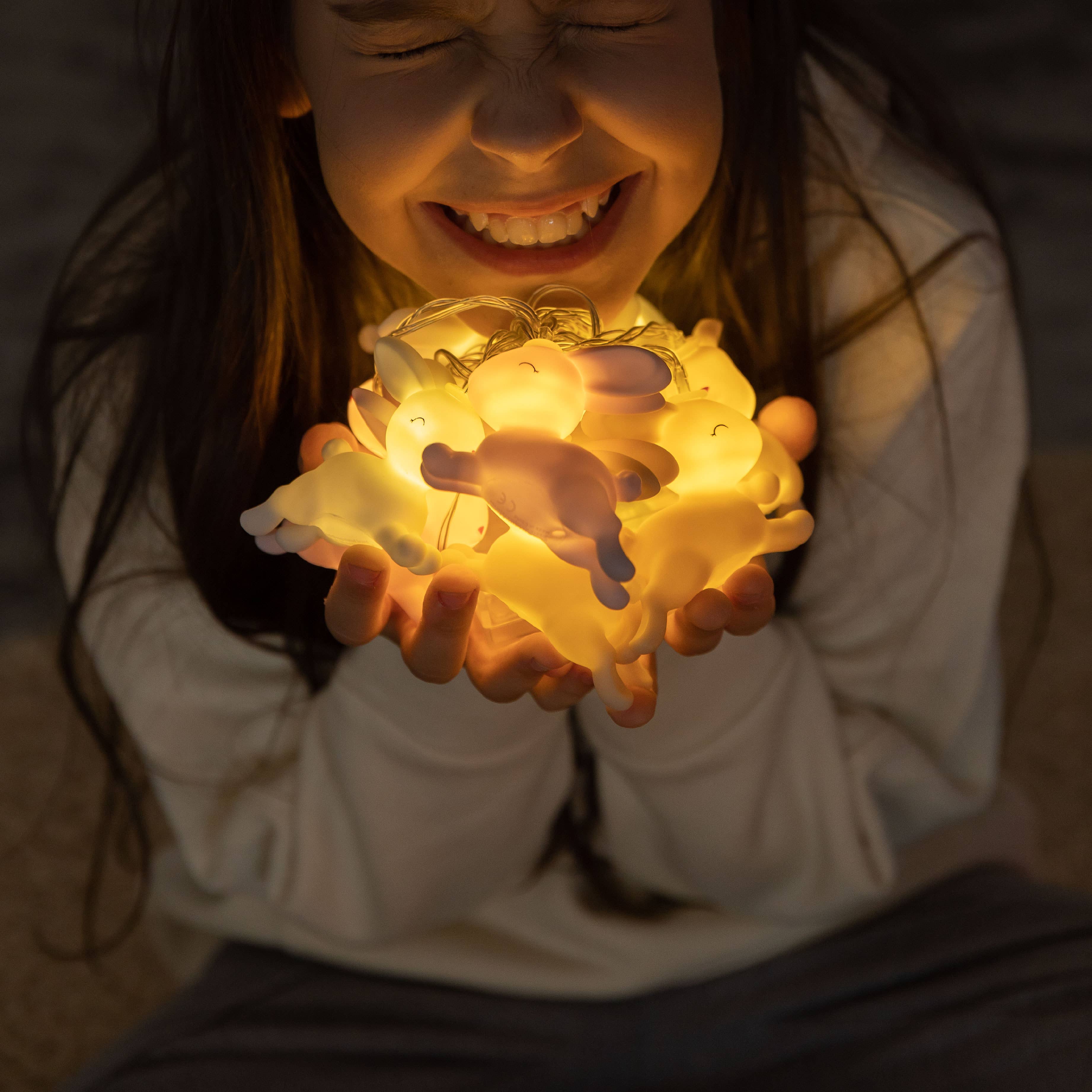 Oli Olsen – wholesale Night light – Child & baby – Dhink String Lights Mixed Pastel Jumping Bunny2