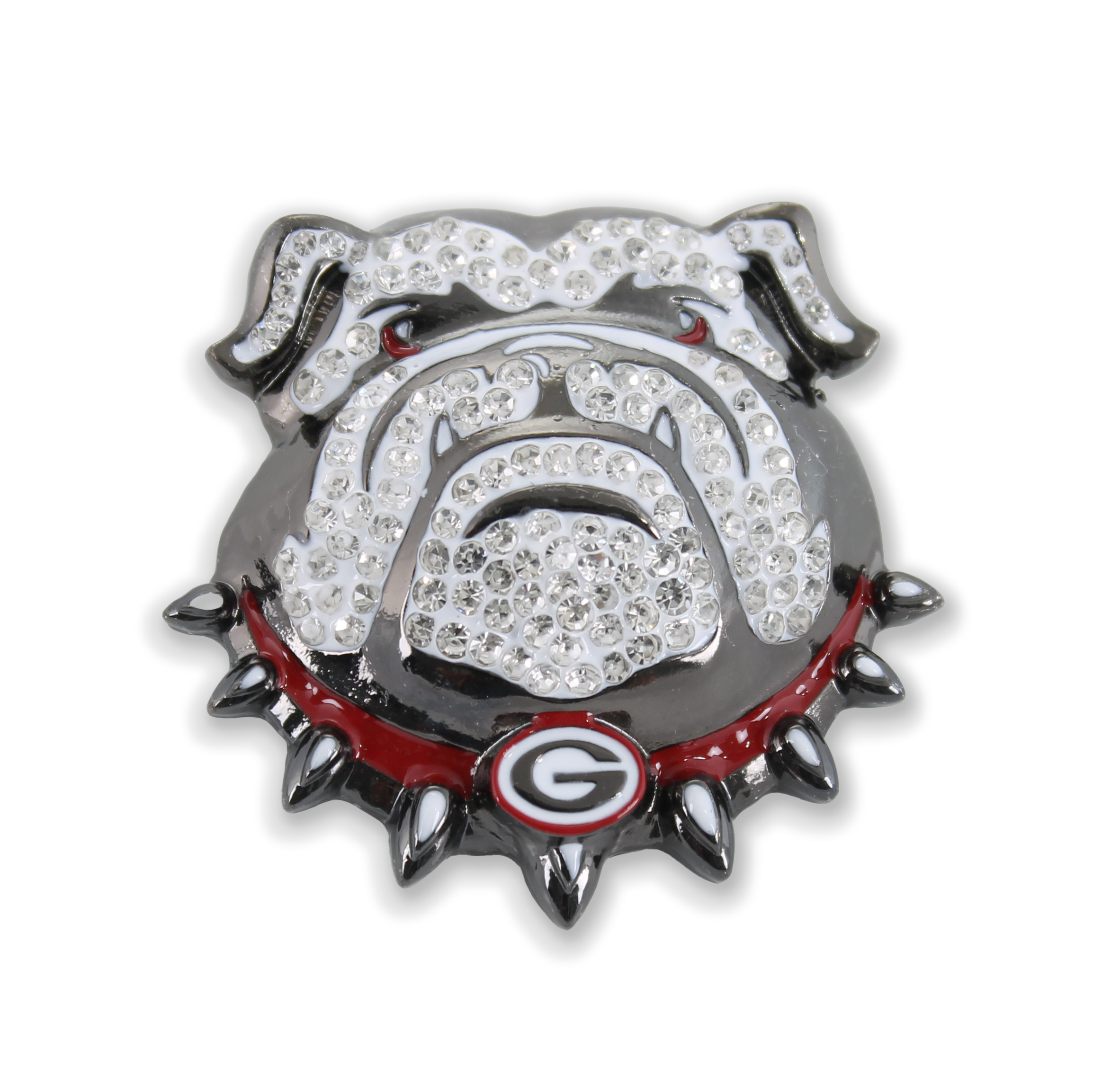 Seasons Jewelry - Vente Épinglettes/boutons - Épinglette avec logo en cristal des Bulldogs de Géorgie | UGA | Go Dawgs !2
