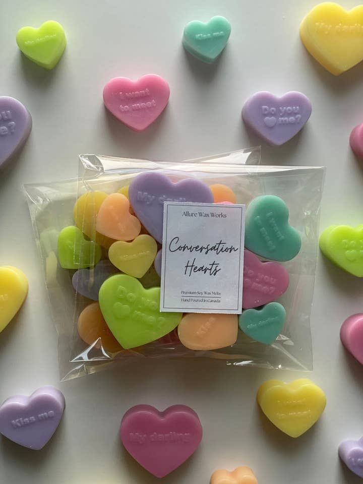 Konversation Herzen Wachs Schmelzen für den Großhandel von Allure Wax Works