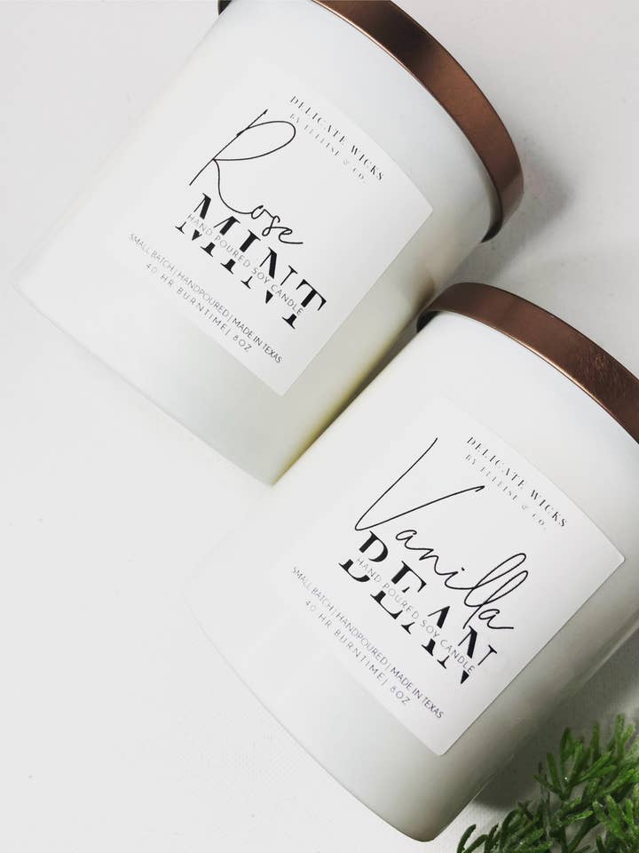 Vaniljbönans ljus för wholesale av Delicate Wicks