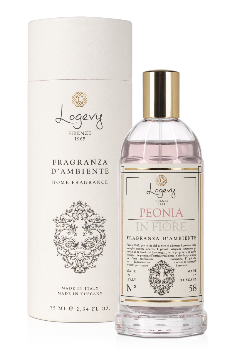 Logevy Firenze 1965 - Wholesale Room & linen spray - Peony in Bloom Room Fragrance Spray 75ml0