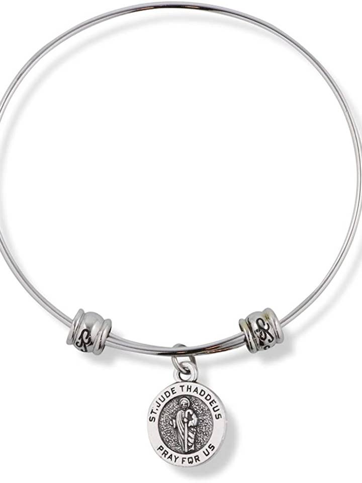 San Judas Tadeo armbånd | St Judas Armbånd eller San Tadeo armbånd din St Jude Hero Saint Jude Charm smykker Great for St Jude Childrens Hospital eller St Jude Research Hospital i en San Judas Medalla for engroshandel hos Dave The Bunny