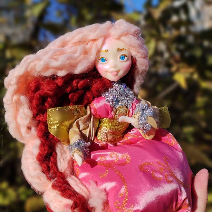 Poupée de Noël unique en son genre décor de peluche Fairy Tale Elfes pour la vente par FairyArtDolls