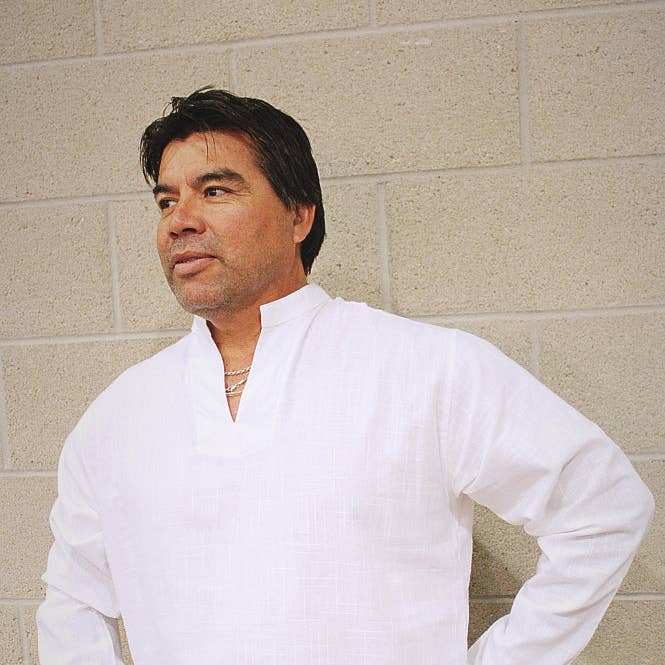 Herrenhemd weiß chinesischer Kragen langarm / Strandhochzeit / Yoga / Renaissance Mittelalter für den Großhandel von Atlas Goods By Your Needs Company