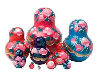 Golden Cockerel – Großhandel Puppe – Kinder – Mehrfarbige Puppe mit dem Verschachteln, 10 Stück2