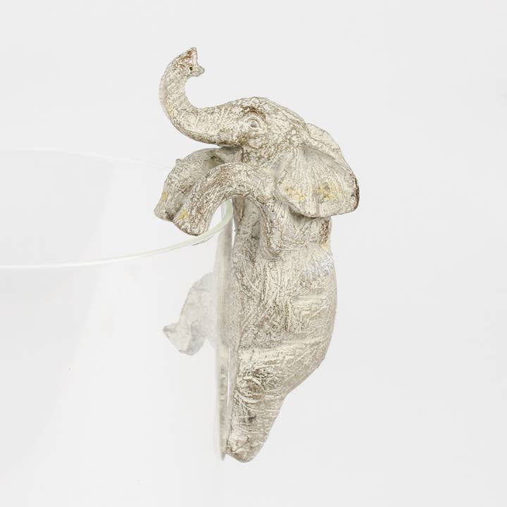 Elephant Garden Pot Hanger White for wholesale by Originals International Ltd