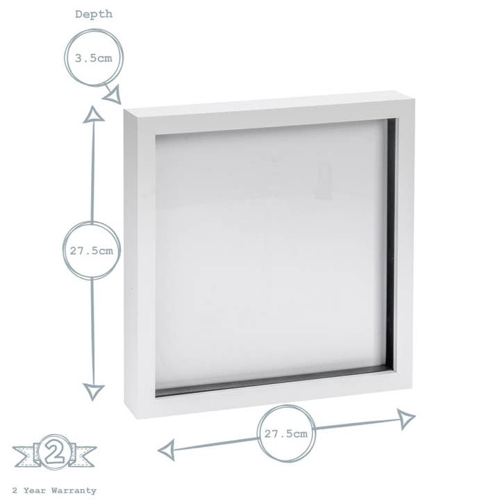 Rinkit Ltd - Wholesale Picture Frame - Nicola Spring Box Photo Frame - 10x10" - White6