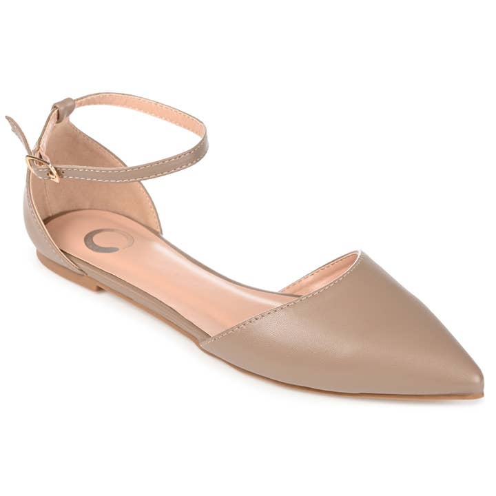 Journee - Wholesale Flats - Women's - Reba D'Orsay Flats In Faux Leather
