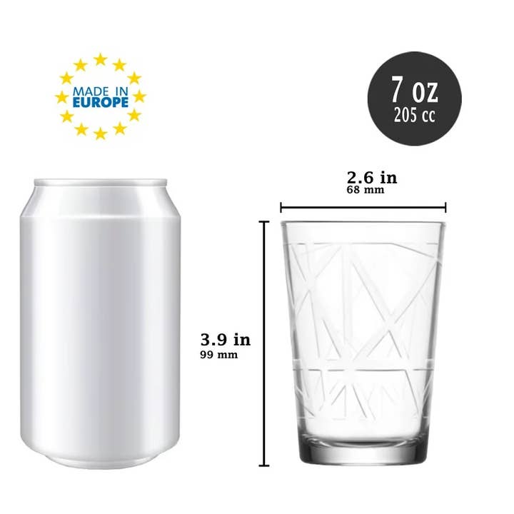 Hakan - Vendita all'ingrosso Bicchiere/tazza - Set di 6 bicchieri per acqua e succo di frutta LAV Line, 7 oz