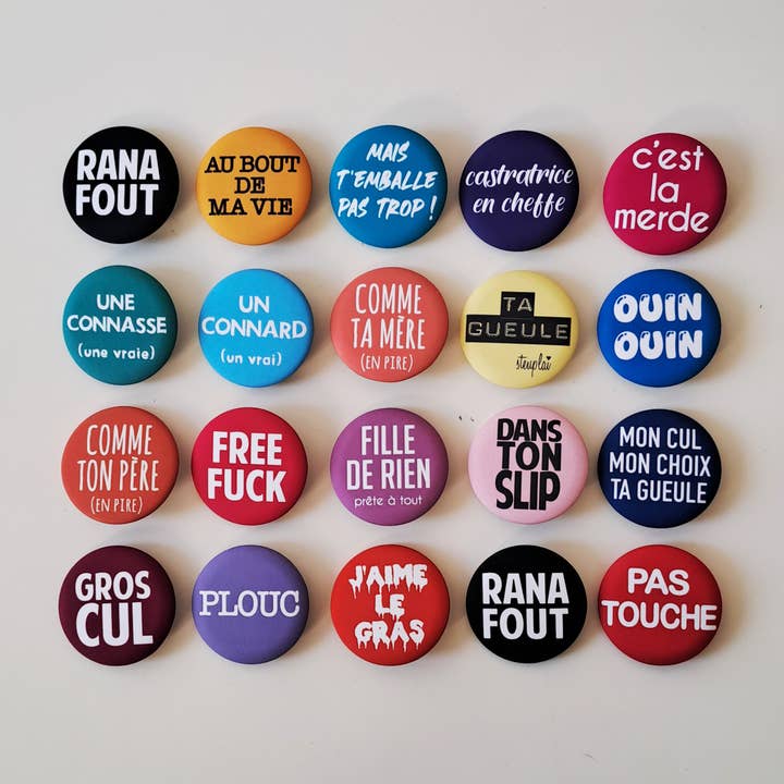 Badge à l'unité 38mm accessoires cadeau fête des mères pères et autres tendances Résultats pour badge boisson en vente B2B. Retours gratuits et paiement à 60 jours sur Faire sur Faire.