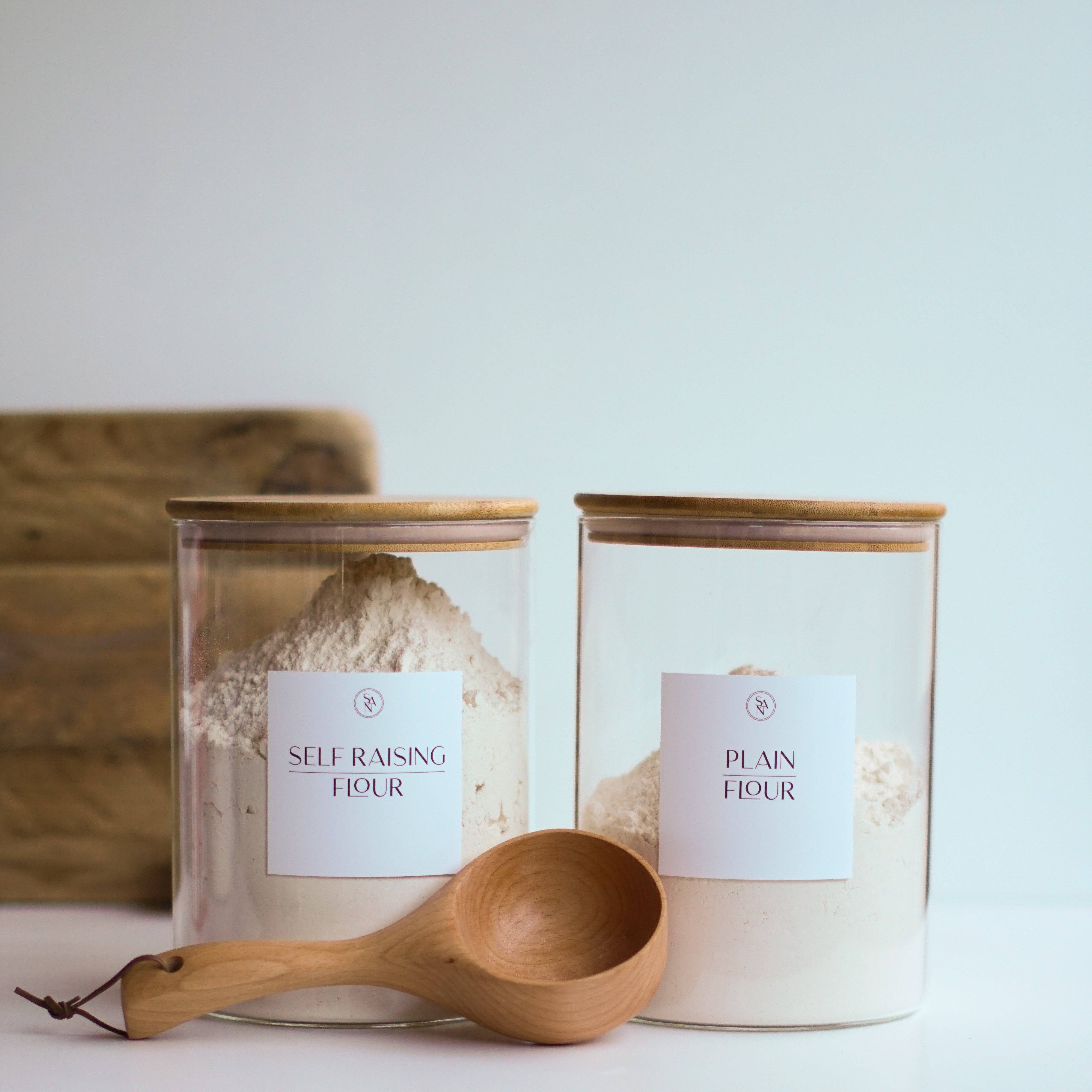 So At Nature – wholesale Jar – 3.2L Wide Mouth Glass Jar With Bamboo Lid Baking Pantry Storage Jar - So At Nature0