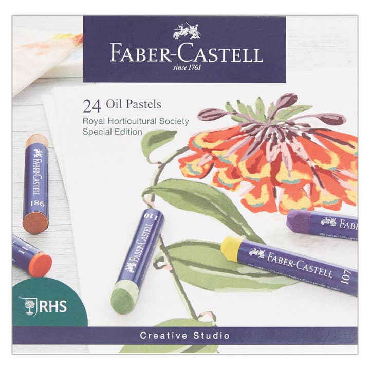 Faber-Castell Oil Pastels RHS Special Edition, Set of 24 for wholesale by West Design Products UK