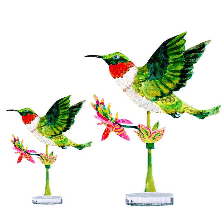 Hummingbird | 0.25in. Acrylic Floral for wholesale by Kimberly Hodges