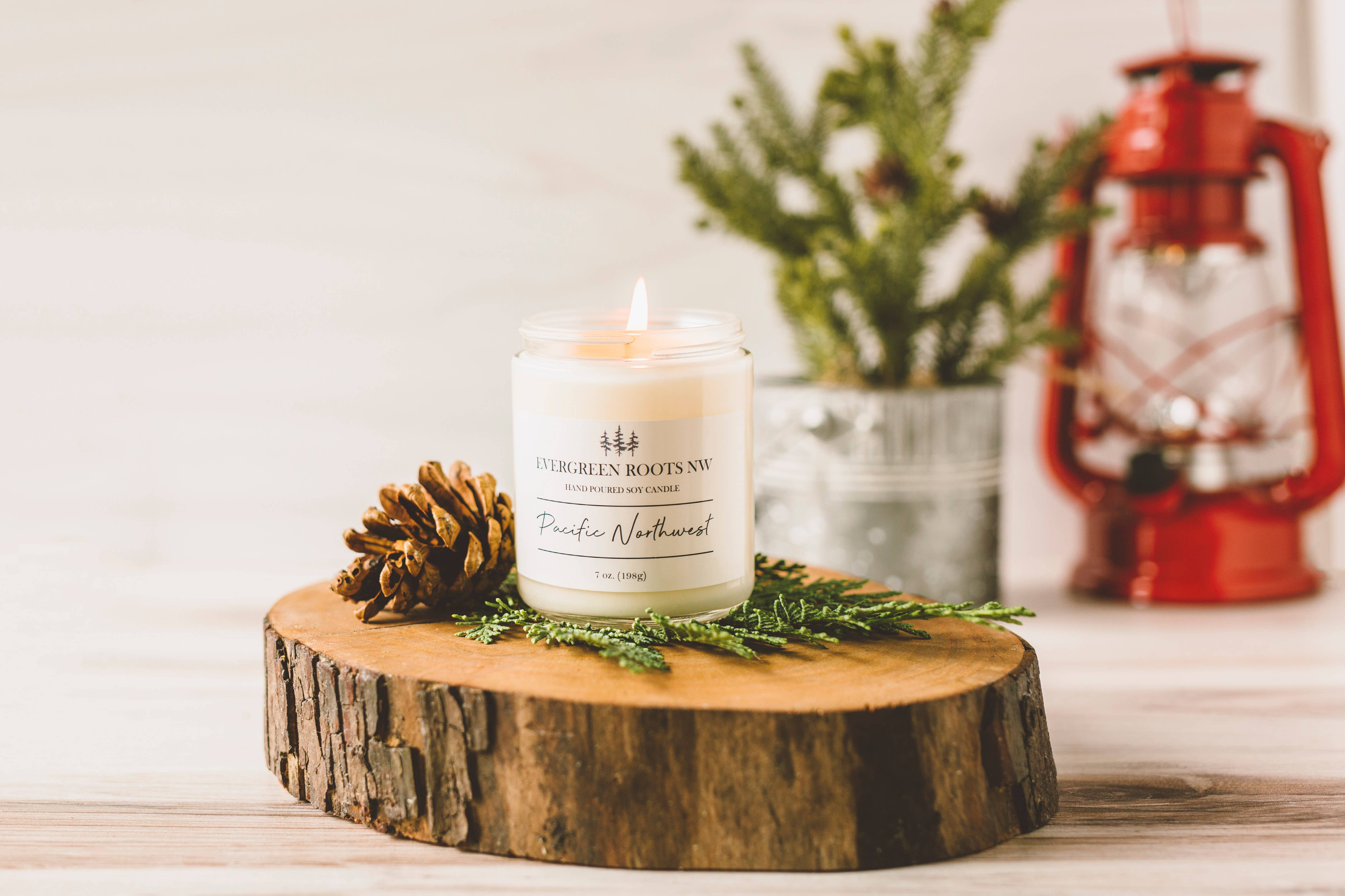 Evergreen Roots NW - Wholesale Jar/Filled Candle - Pacific Northwest - 7.6 fl oz Soy Candle1