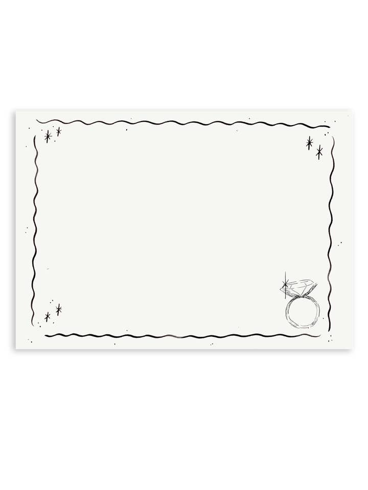 Set met briefpapier voor verlovingsringen - blanco voor wholesale door Sarah Writes In Ink