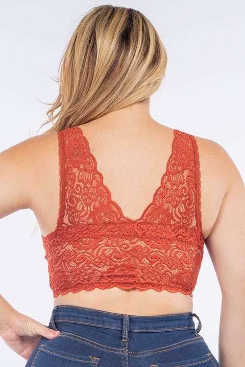 Vanilla Monkey - Wholesale Bralette - Women's - Plus Padded Lace Bralette6