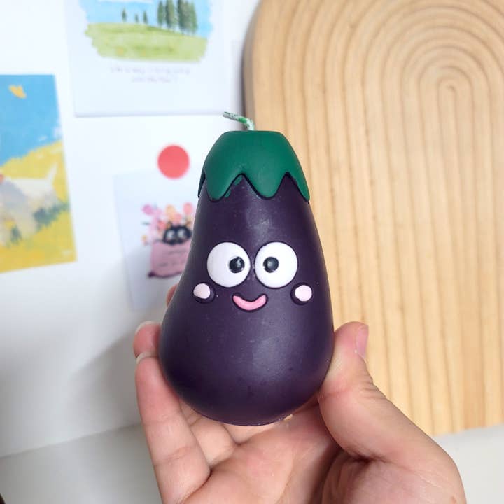 Big Fan Art Studio Inc. - Wholesale Novelty Candle - Eggplant Buddy Candle1
