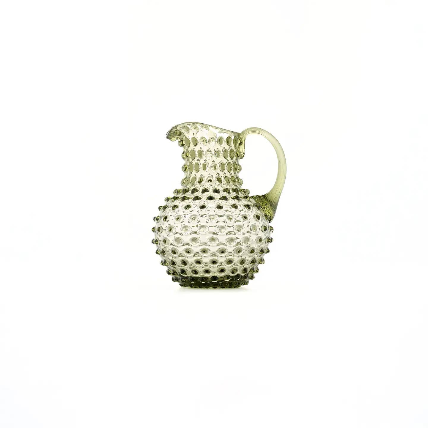 Maure Luxury Gifts - Wholesale Jug - Hobnail Creamer | Moss Green | 1L | Bohemia Crystal