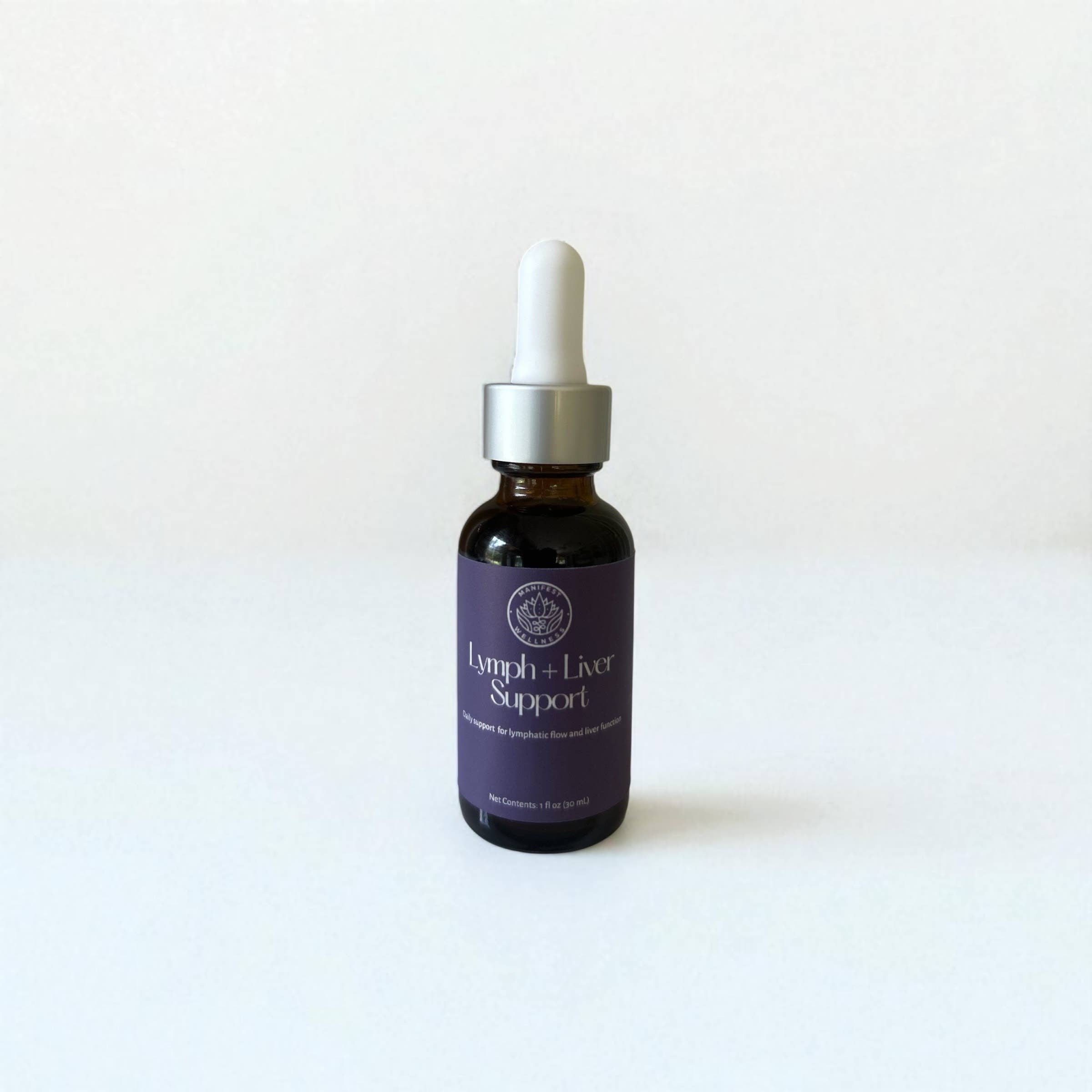Manifest Wellness - Wholesale Tincture - Lymph + Liver Support Tincture for Detox and Drainage 1oz.2