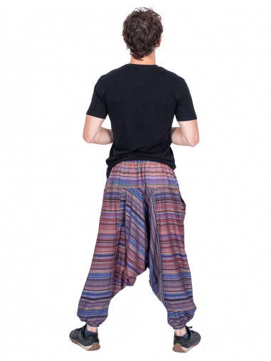 Kimago Look – Engroshandel Bukser - Herre – Hippie Striped Harem Bukser