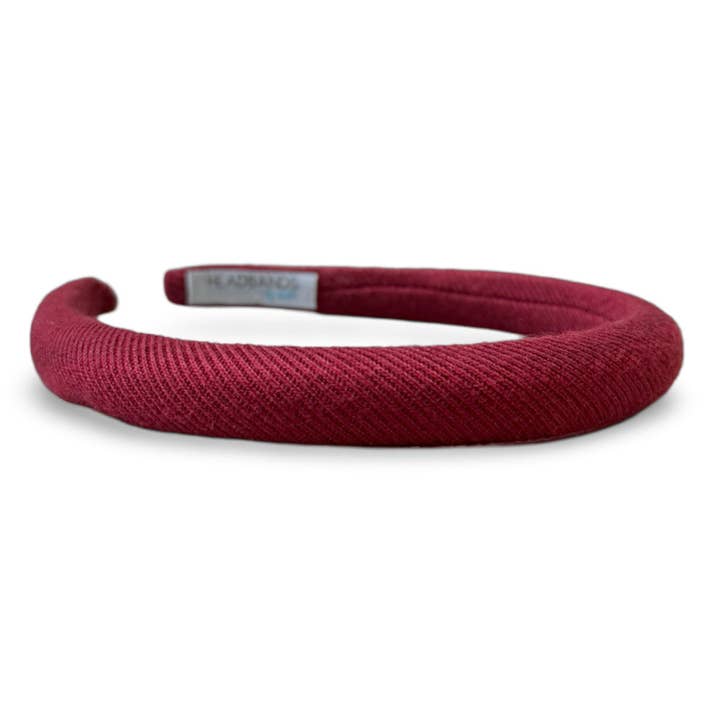 Headbands of Hope | One Purchased One Donated - Wholesale Fashion Headband - Women's - Padded Thin Velvet Headband - Crimson Red