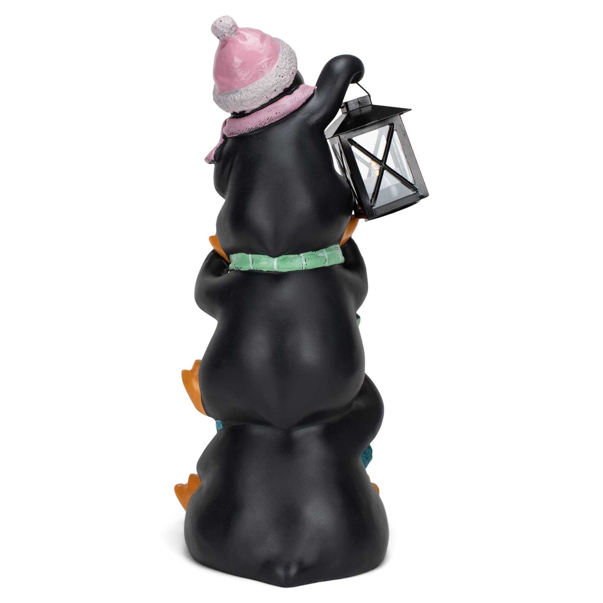 EAST AVENUE - Wholesale Outdoor Ornament/Decor - Penguin Pile-up 17 inch Resin LED Door Greeter Figurine2