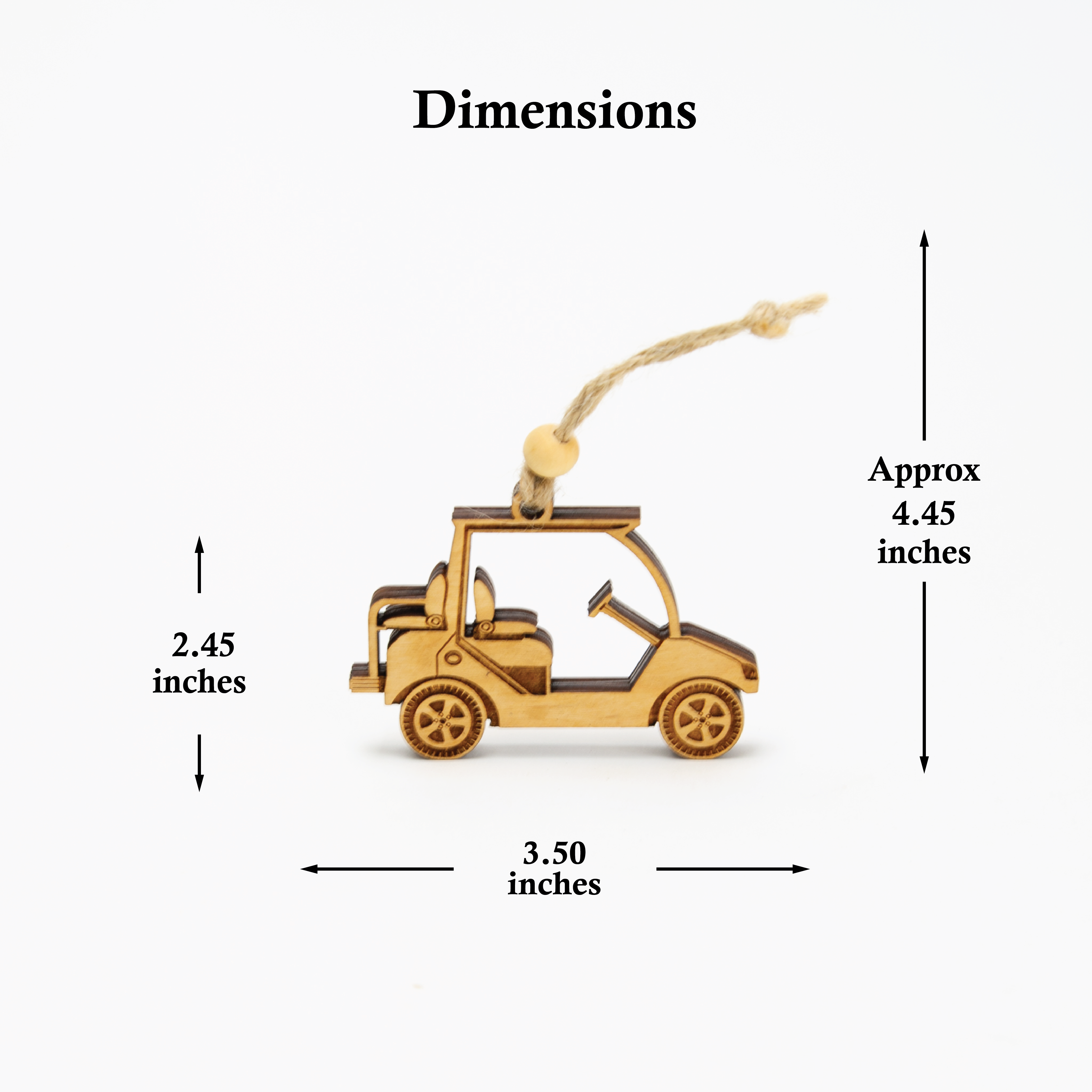 Beyond The Kerf - Vente Objets de décoration - Décoration pour chariot de golf1