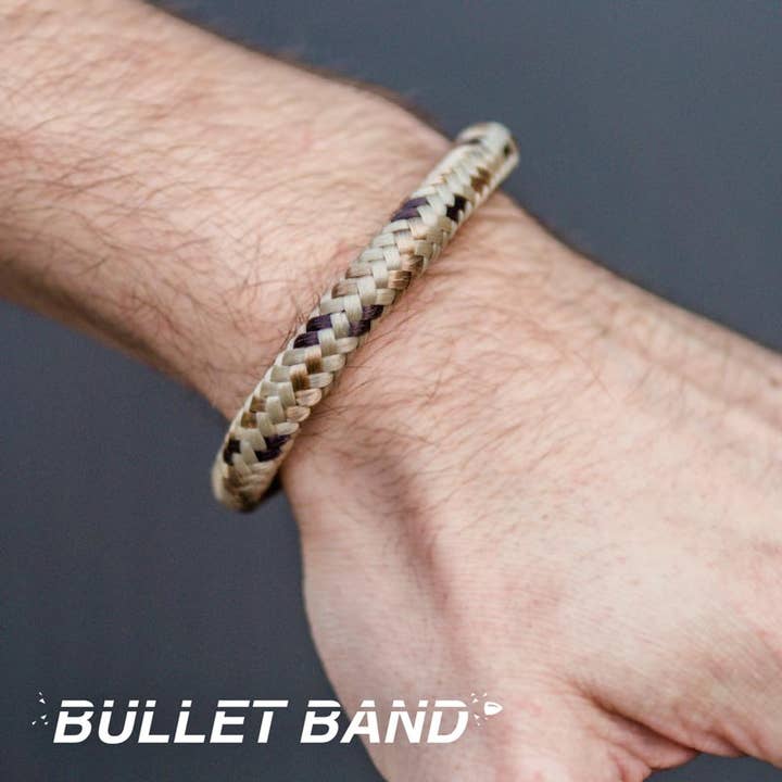 Bullet Band Desert Camo | Armband Mit 9Mm Patronenhülsen für den Großhandel von Copper and Brass