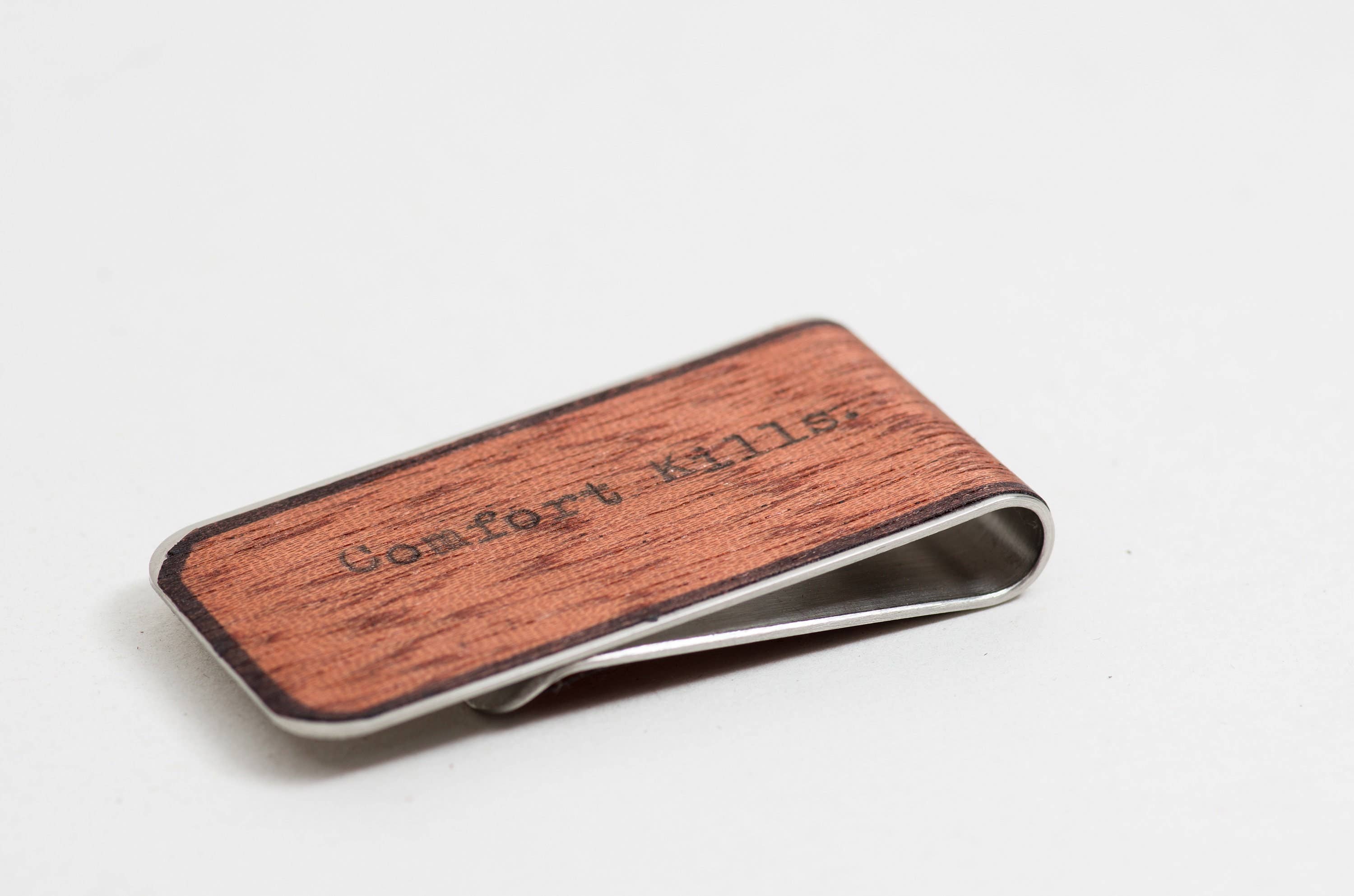 Resolute Star - Wholesale Money Clip - Unisex - Customized Money Clip Vintage Hand Cut Wood Money Clip1