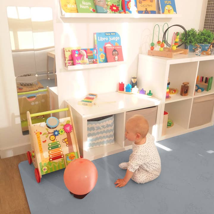 LUBABYMATS - Wholesale Play Mat - Kids & Baby - Children's play mat for babies in light blue