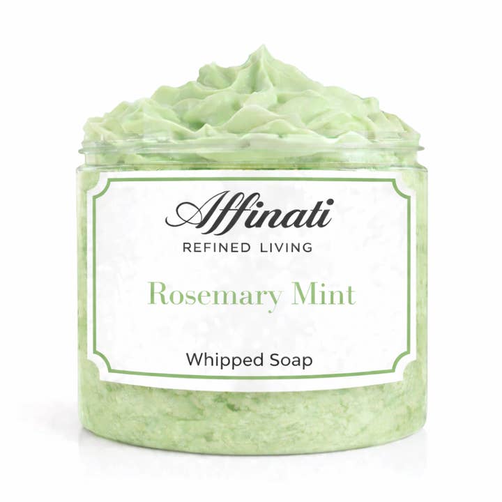 Rosemary Mint Whipped Soap - 20 oz for wholesale by Affinati