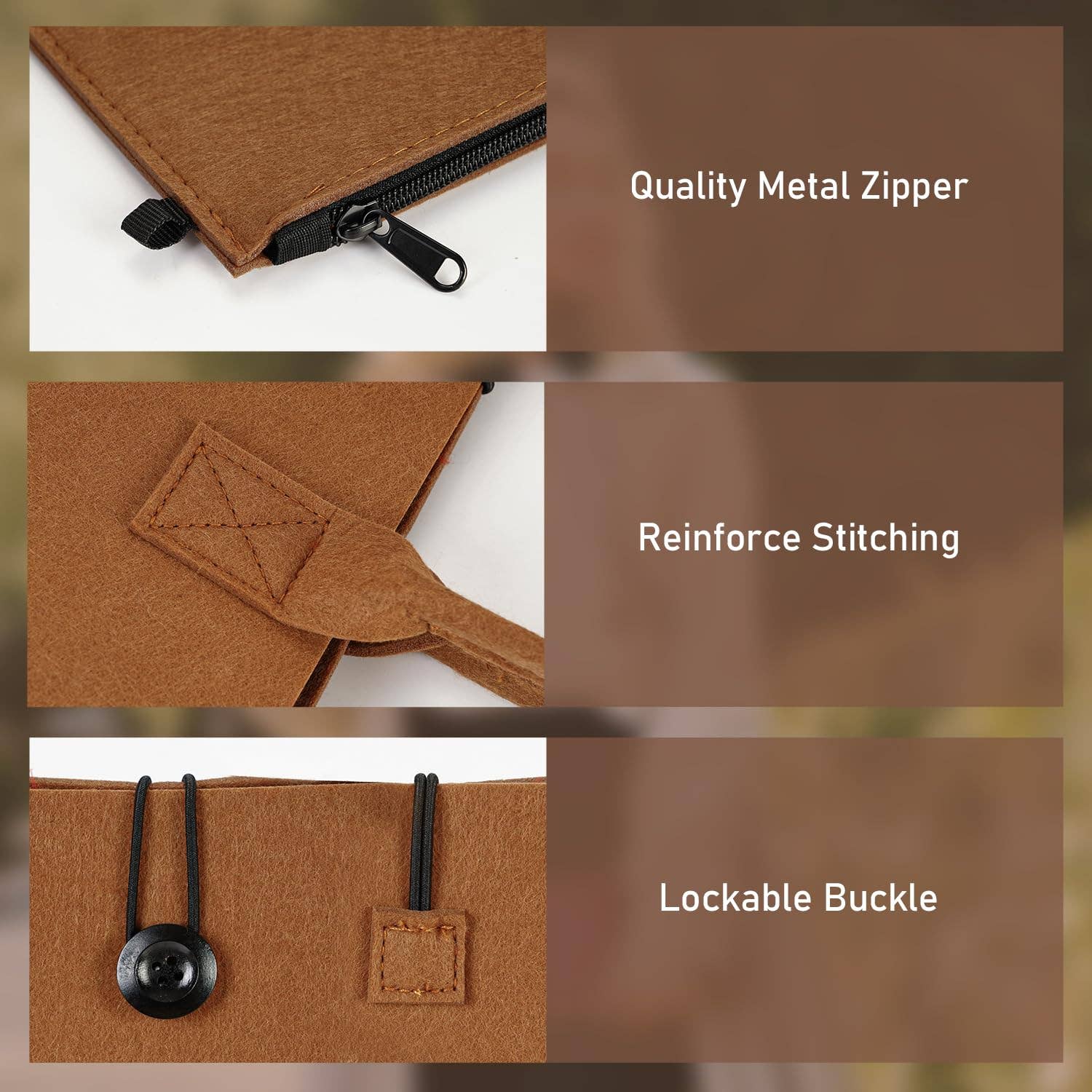 wandf – wholesale Livsmedels-/Shoppingväska – ECOHUB tålig återanvändbar kasse i återvunnet filttyg33