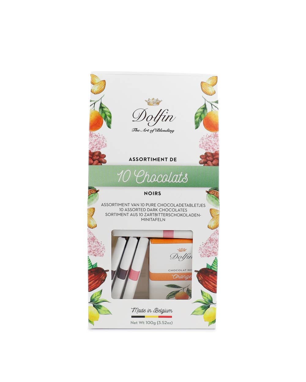 Dolfin - Wholesale Chocolate Box - Assortments of 10 10g dark chocolate bars1