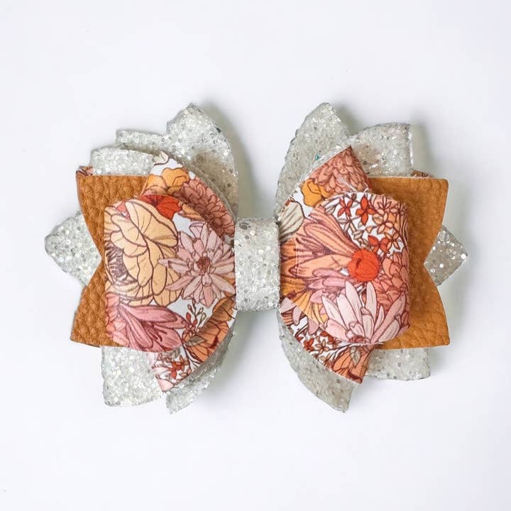 Lazo Floral Naranja | Compatible con: Stanley/Simple Modern/Brumate/Hydrojug para venta al por mayor de Sip n' Style Shop Co.