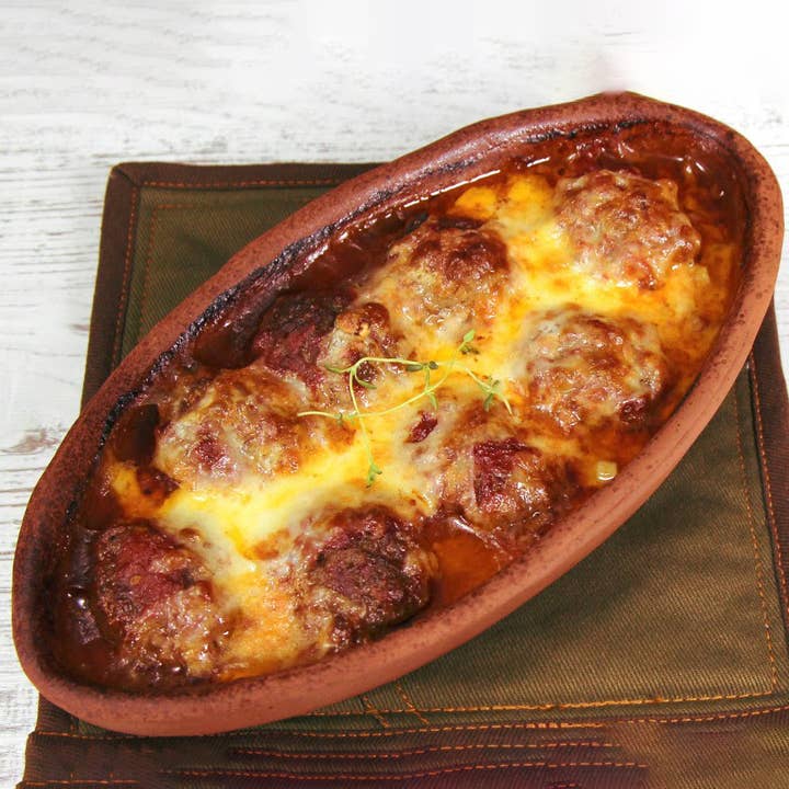 Hakan - Wholesale Baking Dish - Oval Glazed Terracotta Clay Pot Pan for Oven 4 Pcs 4.3"x7.1"6