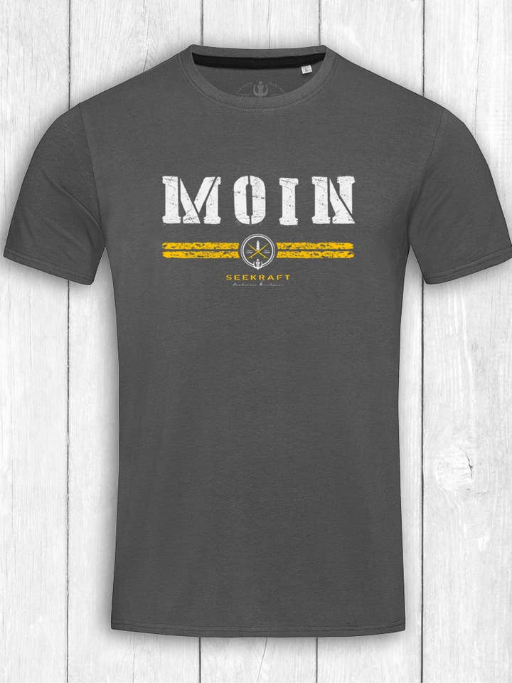 Ole “MOIN SEEKRAFT” shirt — anthracite for wholesale by SEEKRAFT