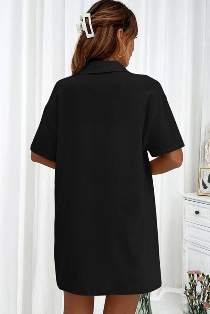 UNISHE – wholesale Sleepwear set – Women's – Plain Button Up 2PCS Pajamas Set ZK0844