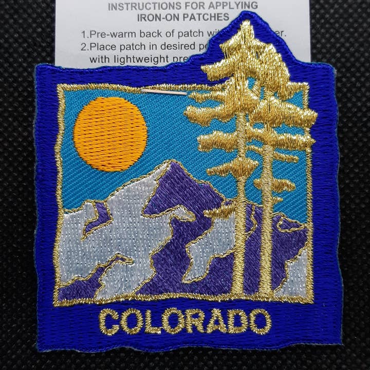 Patch - CO Tree Mountain for Colorado for wholesale by Fantastic Souvenirs, Gifts & Collectibles