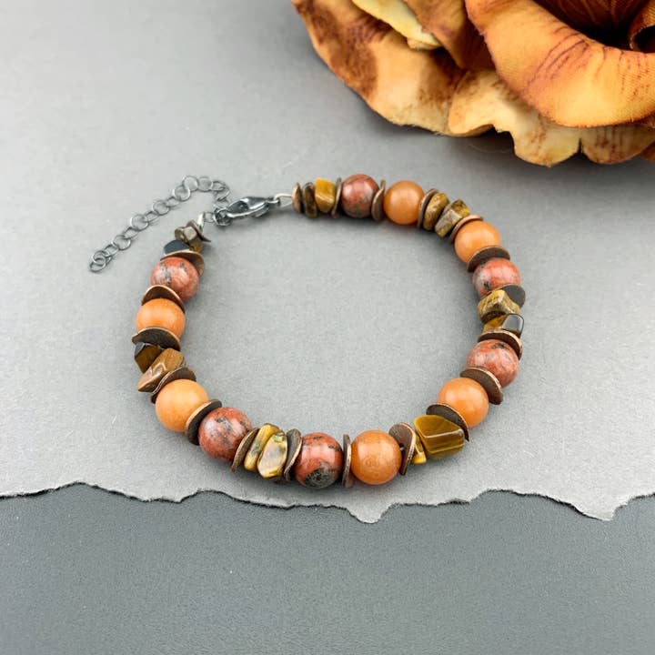 Ready to Ship Balance Bracelet -Aventurine/Jasper/Tiger Eye for wholesale by LITVA'S Jewelry