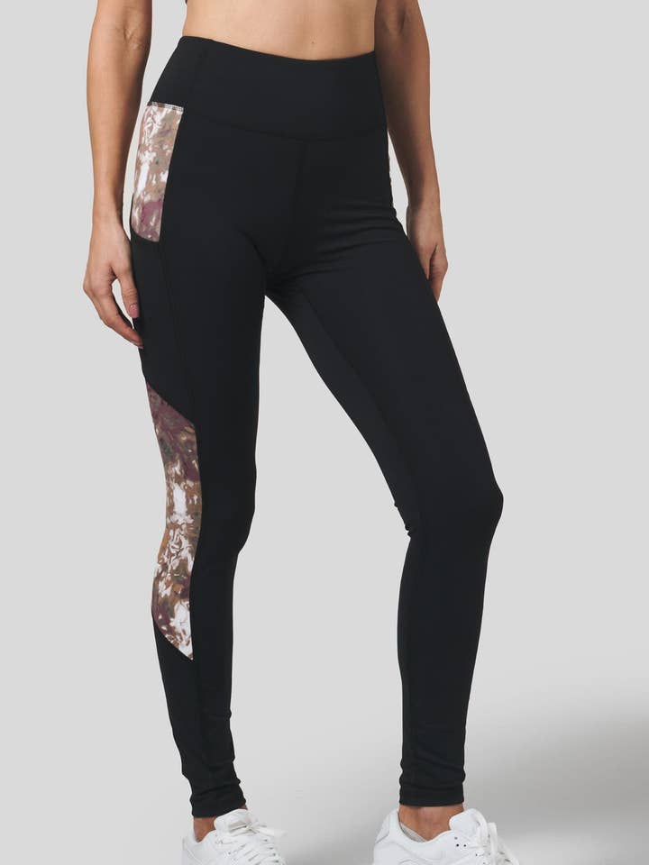 Legging de bolso em preto + templo por atacado de DAUB