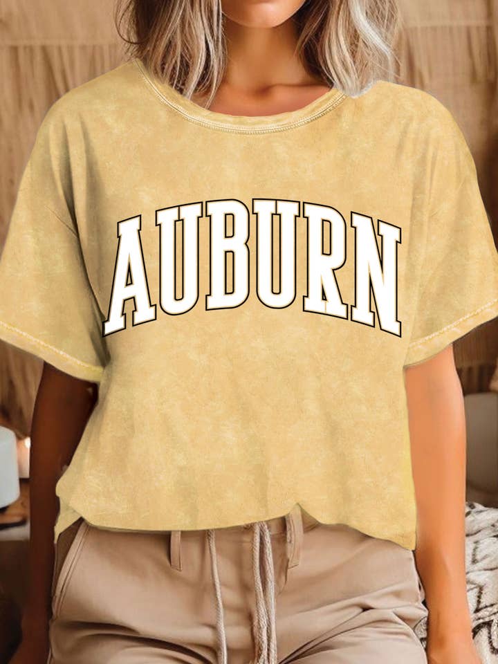 AUBURN PUFF MINERAL GRAFISKA T-SHIRTS för wholesale av Rustee Clothing