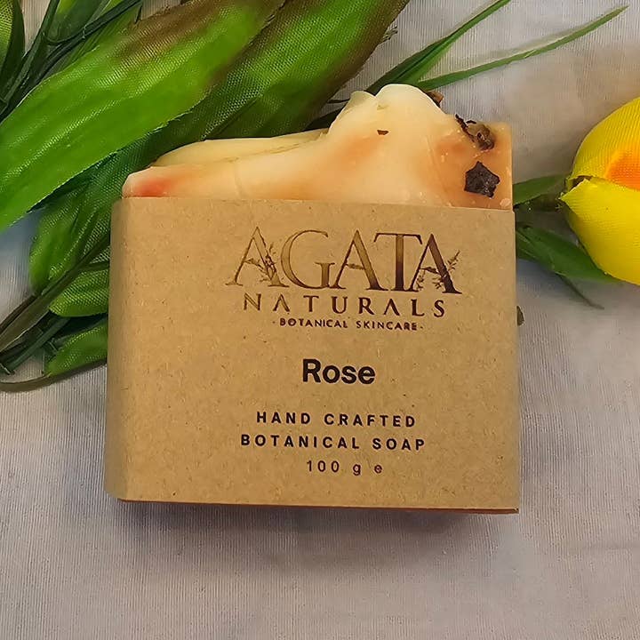 Handmade Rose Soap for wholesale by Agata Naturals Ltd