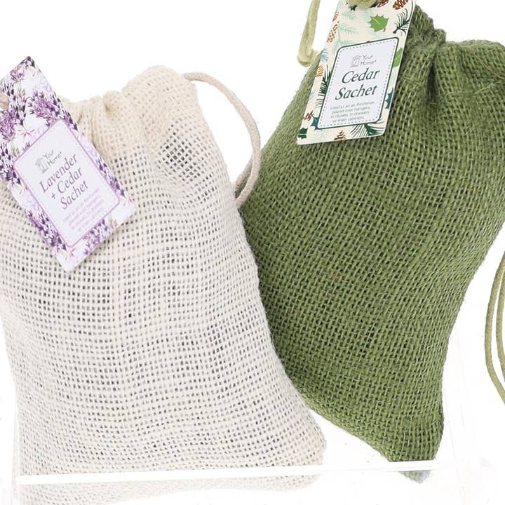 Your Home - Wholesale Sachet - Cedar Sachet Burlap Bag